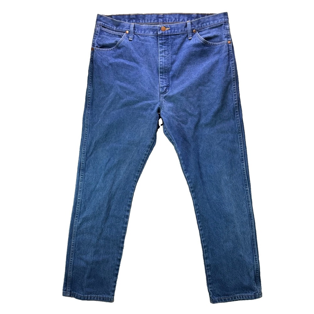 Vintage Wrangler Jeans Mens 40x32 Blue Original Cowboy Cut 100% Cotton Denim